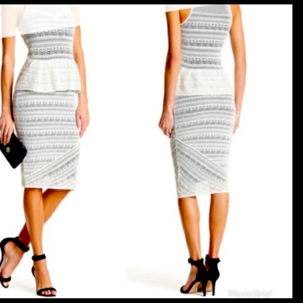 Rachel Roy Lace Ivory Dress, S